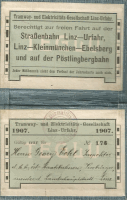 LINZER STRAßENBAHN 1907