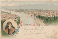 GRUSS AUS LINZ um 1898