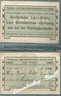 LINZER STRAßENBAHN 1907