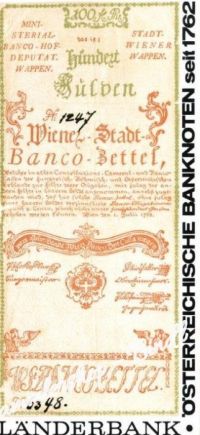 ÖSTERR. BANKNOTEN seit 1762